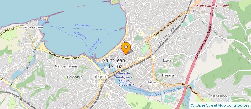 localisation de l'entreprise MONSIEUR CHRISTIAN LARROQUET à SAINT-JEAN-DE-LUZ