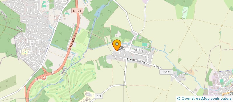 localisation de l'entreprise MONSIEUR CHRISTIAN LASSEUR  FEROLLES-ATTILLY