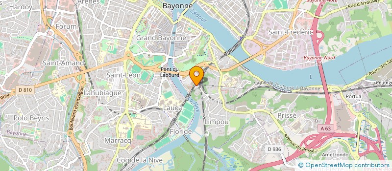 localisation de l'entreprise MONSIEUR CHRISTIAN LATAPIE - BAYROO à BAYONNE