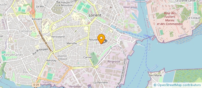 localisation de l'entreprise MONSIEUR CHRISTIAN LATOUCHE à LORIENT
