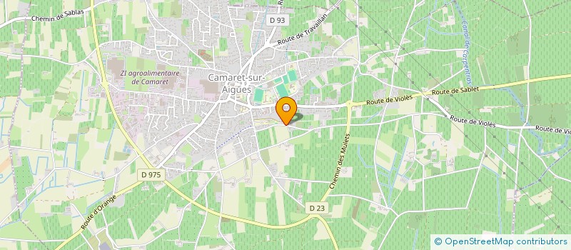 localisation de l'entreprise MONSIEUR CHRISTIAN LATOUR  CAMARET-SUR-AIGUES