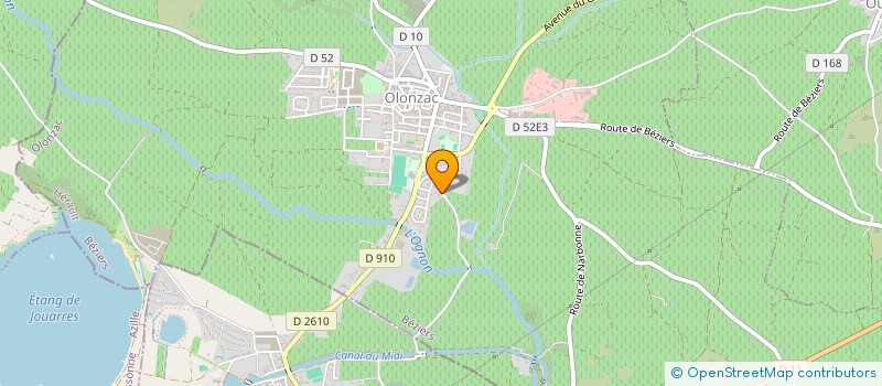 localisation de l'entreprise MONSIEUR CHRISTIAN LAUGE  OLONZAC