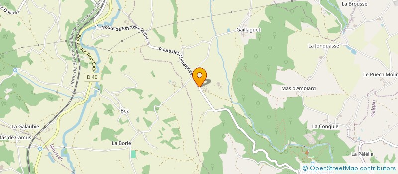 localisation de l'entreprise MONSIEUR CHRISTIAN LAUMOND  PEYRUSSE-LE-ROC