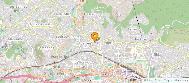 localisation de l'entreprise MONSIEUR CHRISTIAN LAURENCE  TOULON