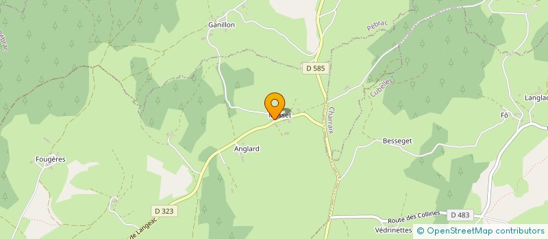 localisation de l'entreprise MONSIEUR CHRISTIAN LAURENT  VENTEUGES