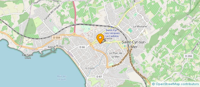 localisation de l'entreprise MONSIEUR CHRISTIAN LAURENTI à SAINT-CYR-SUR-MER