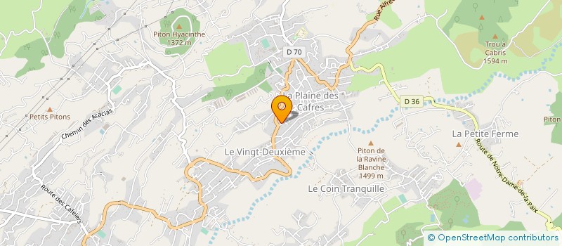 localisation de l'entreprise MONSIEUR CHRISTIAN LAURET  LE TAMPON