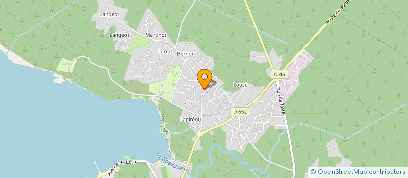 localisation de l'entreprise MONSIEUR CHRISTIAN LAUZIN  SANGUINET