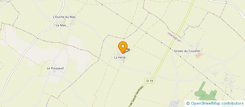 localisation de l'entreprise MONSIEUR CHRISTIAN LAVAUD  VILLEFAGNAN