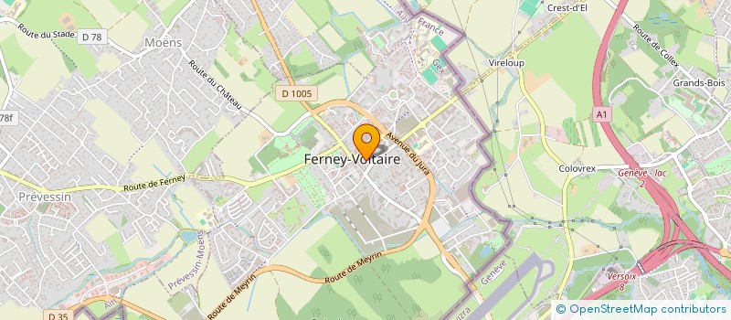 localisation de l'entreprise MONSIEUR CHRISTIAN LAVERA à FERNEY-VOLTAIRE