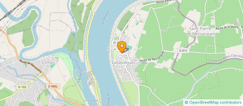 localisation de l'entreprise MONSIEUR CHRISTIAN LAZZERONI  VALLABREGUES