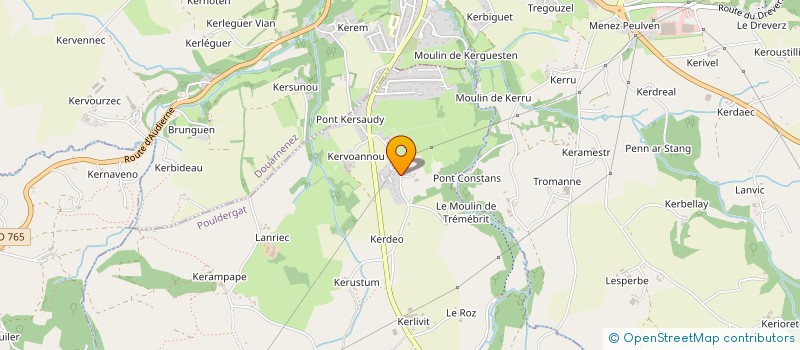 localisation de l'entreprise MONSIEUR CHRISTIAN LE FLOC'HLAY  POULDERGAT