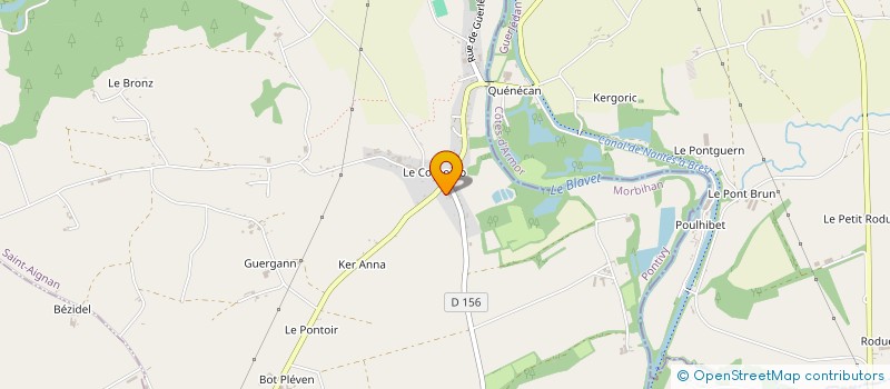 localisation de l'entreprise MONSIEUR CHRISTIAN LE GUEHENNEC  SAINT-AIGNAN