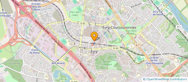 localisation de l'entreprise MONSIEUR CHRISTIAN LE GUELVOVIT  EVRY-COURCOURONNES