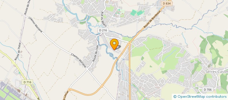 localisation de l'entreprise MONSIEUR CHRISTIAN LE GUEN  SERRES-CASTET