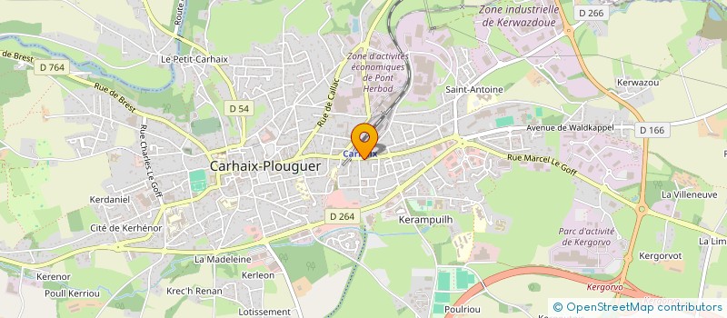 localisation de l'entreprise MONSIEUR CHRISTIAN LE GUERN  CARHAIX-PLOUGUER