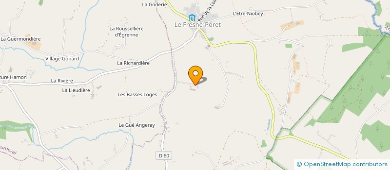 localisation de l'entreprise MONSIEUR CHRISTIAN LE MASLE  LE FRESNE-PORET