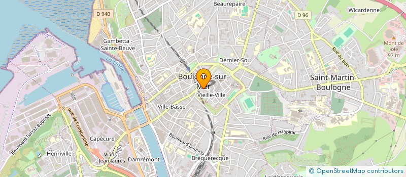 localisation de l'entreprise MONSIEUR CHRISTIAN LE PETIT  BOULOGNE-SUR-MER