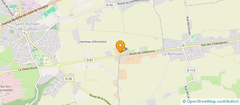 localisation de l'entreprise MONSIEUR CHRISTIAN LEBAS  SAINT-ROMAIN-DE-COLBOSC