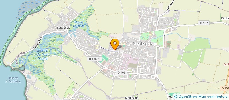 localisation de l'entreprise MONSIEUR CHRISTIAN LEBON  NIEUL-SUR-MER