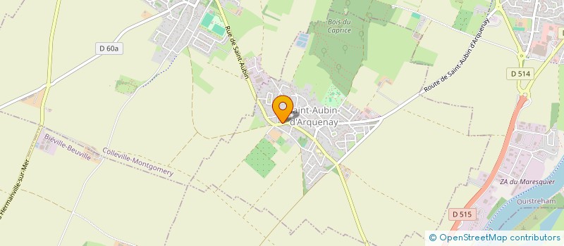 localisation de l'entreprise MONSIEUR CHRISTIAN LEBOUCHER  SAINT-AUBIN-D'ARQUENAY