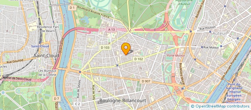 localisation de l'entreprise MONSIEUR CHRISTIAN LEBRET à BOULOGNE-BILLANCOURT