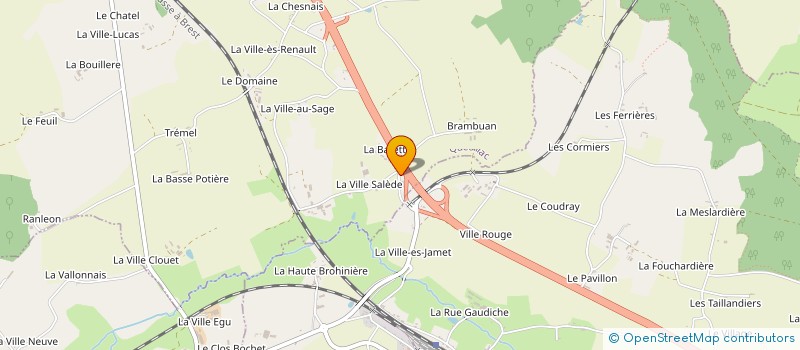 localisation de l'entreprise MONSIEUR CHRISTIAN LEBRETON  QUEDILLAC