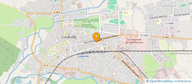 localisation de l'entreprise MONSIEUR CHRISTIAN LECHEL  LUNEVILLE