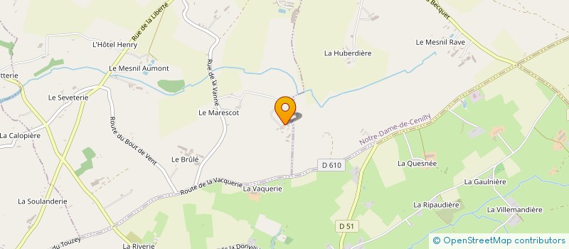localisation de l'entreprise MONSIEUR CHRISTIAN LECHEVALLIER à SAINT-MARTIN-DE-CENILLY