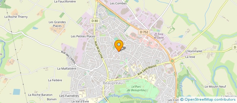 localisation de l'entreprise MONSIEUR CHRISTIAN LECLERC à BEAUPREAU-EN-MAUGES