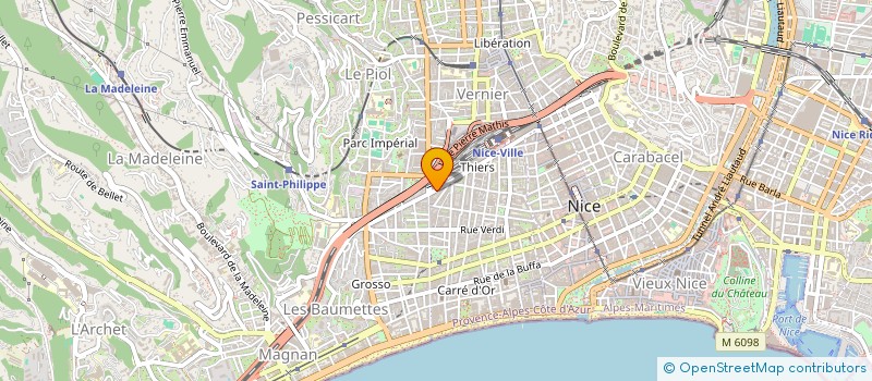 localisation de l'entreprise MONSIEUR CHRISTIAN LECOMTE à NICE