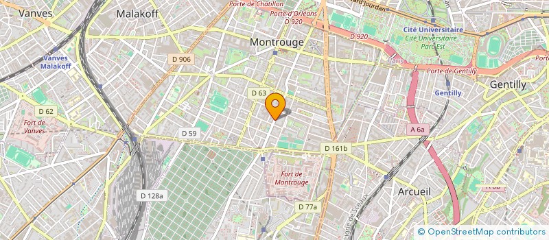 localisation de l'entreprise MONSIEUR CHRISTIAN LECOMTE à MONTROUGE