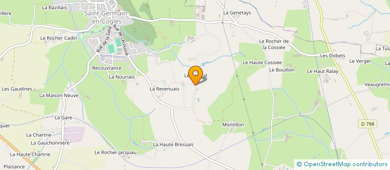 localisation de l'entreprise MONSIEUR CHRISTIAN LECRIVAIN  SAINT-GERMAIN-EN-COGLES