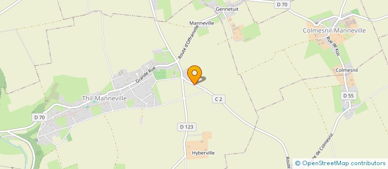 localisation de l'entreprise MONSIEUR CHRISTIAN LEFEBVRE  THIL-MANNEVILLE