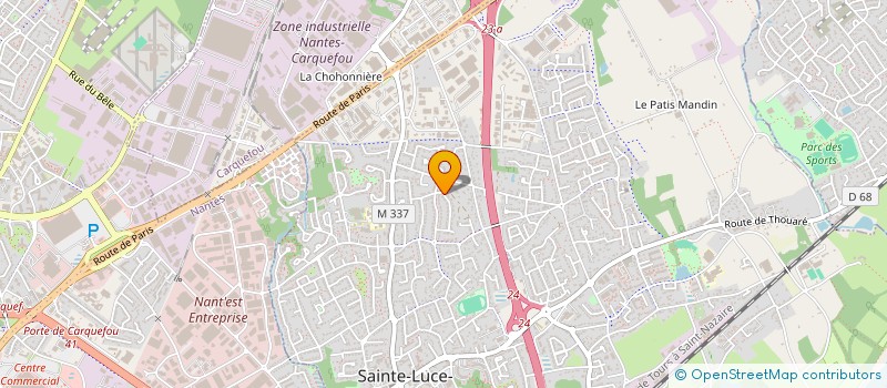 localisation de l'entreprise MONSIEUR CHRISTIAN LEFEUVRE  SAINTE-LUCE-SUR-LOIRE