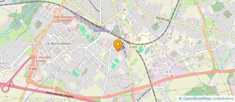 localisation de l'entreprise MONSIEUR CHRISTIAN LEFRANCQ  BETHUNE