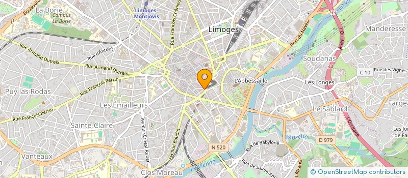 localisation de l'entreprise MONSIEUR CHRISTIAN LEGROS à LIMOGES