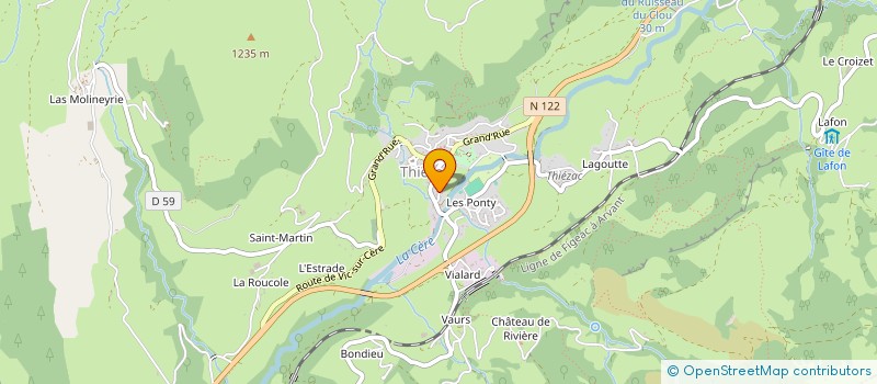 localisation de l'entreprise MONSIEUR CHRISTIAN LEJEUNE à THIEZAC