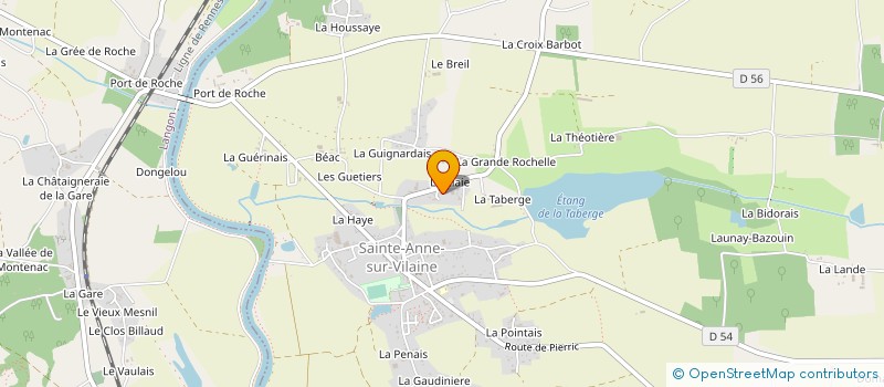 localisation de l'entreprise MONSIEUR CHRISTIAN LELIEVRE  SAINTE-ANNE-SUR-VILAINE