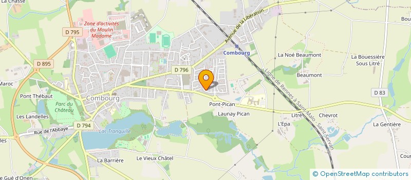 localisation de l'entreprise MONSIEUR CHRISTIAN LELOUP  COMBOURG