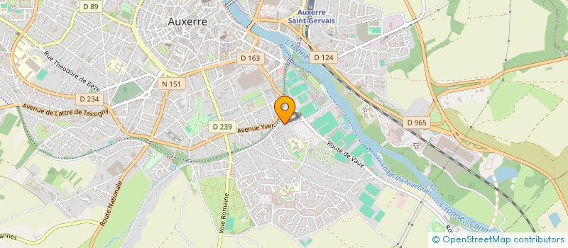 localisation de l'entreprise MONSIEUR CHRISTIAN LELU à AUXERRE