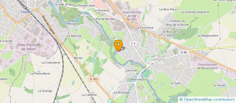 localisation de l'entreprise MONSIEUR CHRISTIAN LEMELLE  GETIGNE