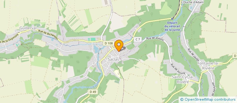 localisation de l'entreprise MONSIEUR CHRISTIAN LEMIRE  SACLAS