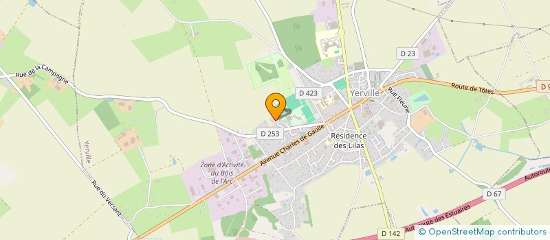 localisation de l'entreprise MONSIEUR CHRISTIAN LEMOINE  YERVILLE