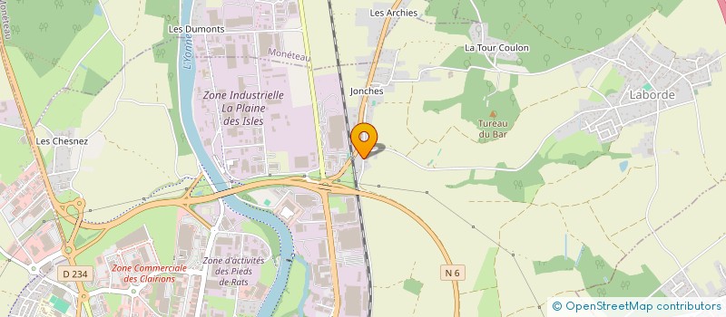 localisation de l'entreprise MONSIEUR CHRISTIAN LEMOULE à AUXERRE