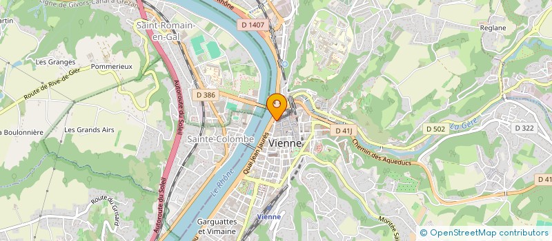 localisation de l'entreprise MONSIEUR CHRISTIAN LENOIR  VIENNE