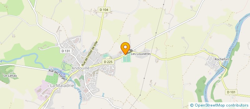 localisation de l'entreprise MONSIEUR CHRISTIAN LEPAGE  ANDOUILLE