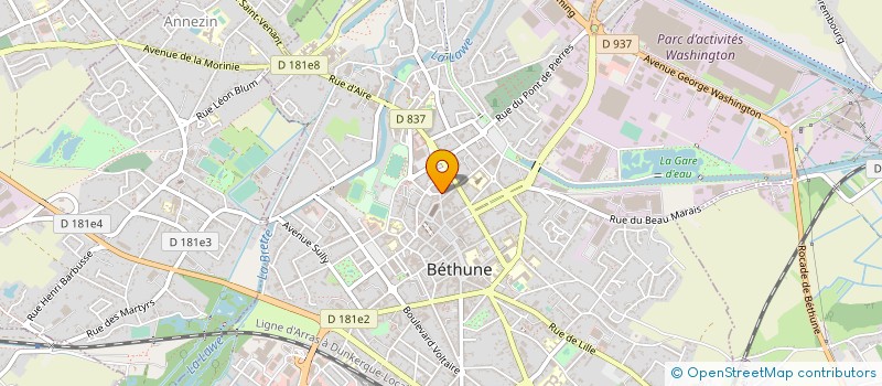 localisation de l'entreprise MONSIEUR CHRISTIAN LEPLUS à BETHUNE