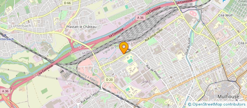 localisation de l'entreprise MONSIEUR CHRISTIAN LERCH  MULHOUSE