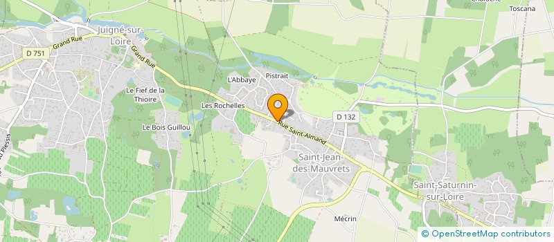 localisation de l'entreprise MONSIEUR CHRISTIAN LEROUX à LES GARENNES SUR LOIRE